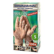 Sänger Einmalhandschuhe Manu Vin (Größe: S, 100 Stk., Vinyl, Latexfrei)