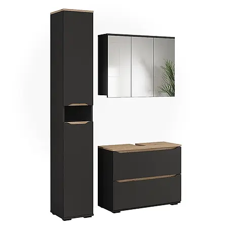 Badmöbel-Set Ruben 80.2 cm Anthrazit Art.-Nr. 65883