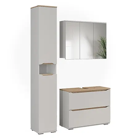 Badmöbel-Set Ruben 80.2 cm Weiß Art.-Nr. 65887