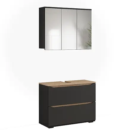 Badmöbel-Set Ruben 80.2 cm Anthrazit Art.-Nr. 65881