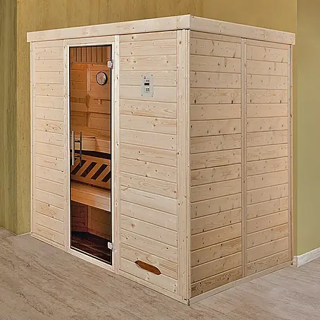 Weka  Massivholzsauna KEMI 7,5 kW BioS GT Gr.4
