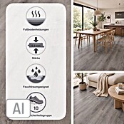 Vinylboden (1.524 x 228 x 6,5 mm, Landhausdiele)