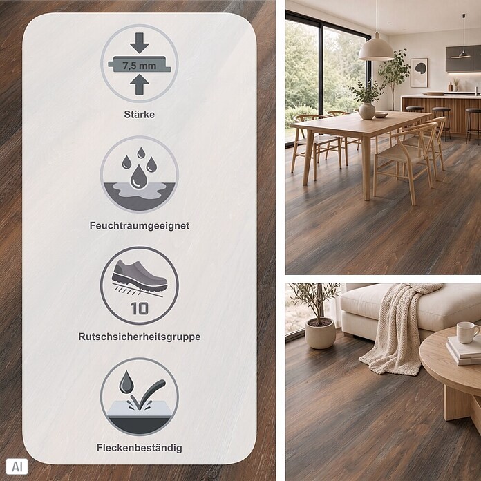 Vinylboden Sly 1:2:3 Harvard Oak (Mehrstab)