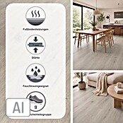 b!design Vinylboden Isocore Inside Versailles (1.510 x 300 x 7 mm, Landhausdiele)