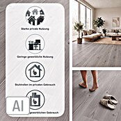 b!design Vinylboden Rigid SPC Swiss Pinie (1.220 x 181 x 3,8 mm, Landhausdiele)