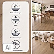 b!design Vinylboden Rigid SPC (Eiche Polaris, Landhausdiele, 1 220 x 182 x 3,5 mm) | BAUHAUS