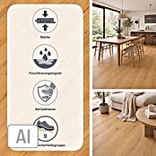 Vinylboden Rigid (Eiche Pure, Landhausdiele, 1 220 x 180 x 3,5 mm) | BAUHAUS