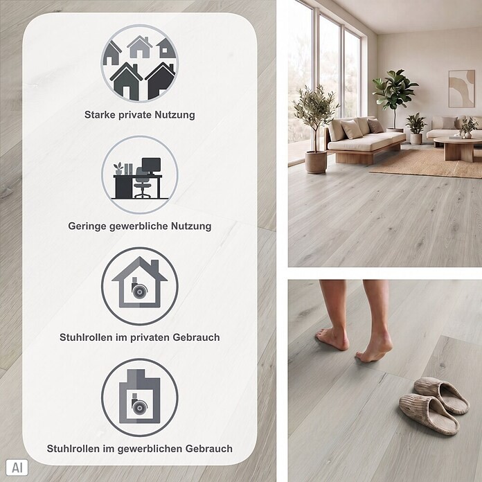 b!design Vinylboden SPC (Savannah Eiche, Landhausdiele, 1 220 x 181 x 3,5 mm) | BAUHAUS