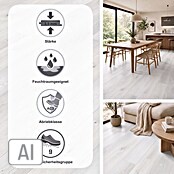 Vinylboden Rigid (Eiche Snow, Landhausdiele, 1 220 x 180 x 3,5 mm) | BAUHAUS
