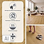 Vinylboden Rigid (Eiche Natur Rustik, Landhausdiele, 1 220 x 180 x 3,5 mm) | BAUHAUS