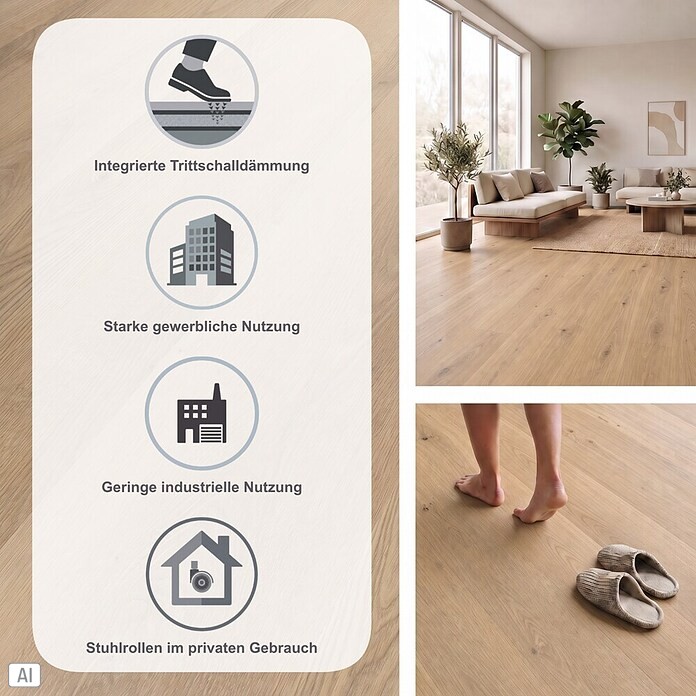 b!design Vinylboden Premium (Cornwall, Landhausdiele, 1 524 x 228,6 x 6,5 mm) | BAUHAUS