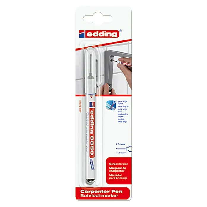 Edding Bohrlochmarker 8850Schwarz, Geeignet für: Löcher bis 20 mm