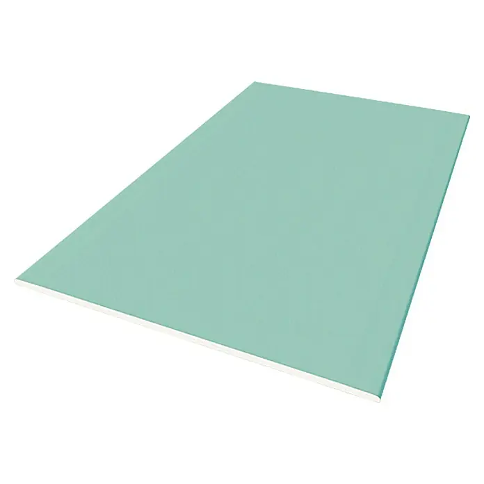 Knauf Gipskartonplatte Miniboard GKBI - 1.200 x 600 x 12,5 mm, Imprägniert - Grüne Gipskartonplatte, ideal für Feuchträume, mit glatter Oberfläche und präzisen Kanten für einfache Installation und hochwertige Ergebnisse.