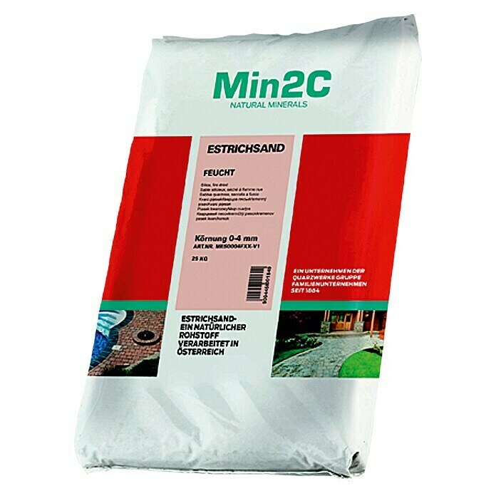 Min2C Estrichsand (25 kg, Körnung: 0 mm - 4 mm)