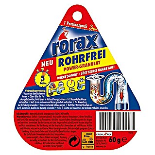 Rorax Rohrreiniger Rohrfrei Power-Granulat (60 g, Portionspack)
