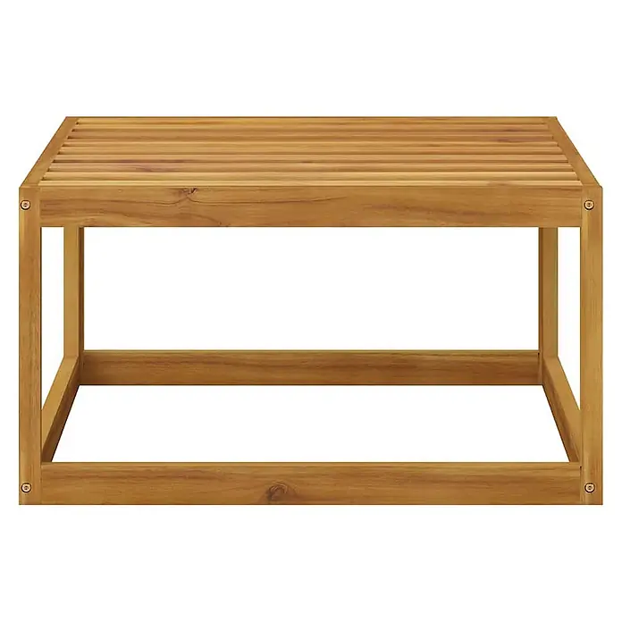 Maison exclusive gartenmöbel-set berkel en rodenrijs holz grau 6-teilig -  - Rechteckiger Latten-Niedrigtisch oder Bank aus hellem Holz.