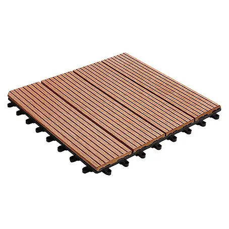 Floordirekt  Klickfliese WPC Royal 30 x 30 cm Hellbraun