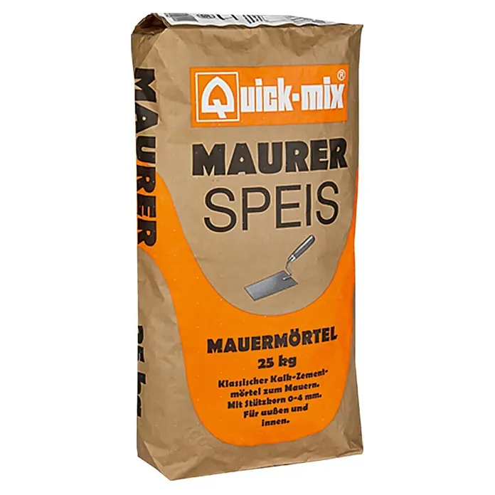 Quick-Mix Maurer-Speis - 25 kg - Diagonale Ansicht