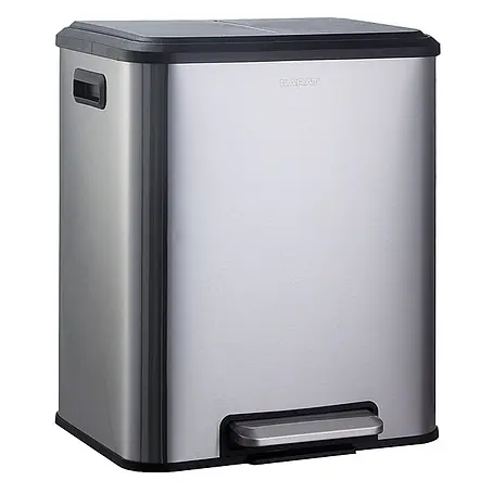Floordirekt  Standard-Mülleimer Jack 30 L Edelstahl