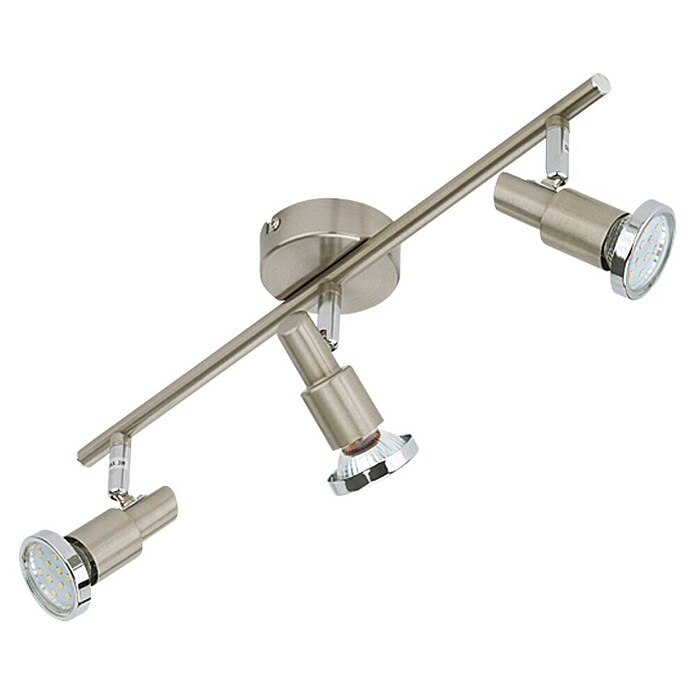 Tween Light Led-plafondstraler (3 lampen, Max. vermogen: 9 W, Nikkel mat, GU10)