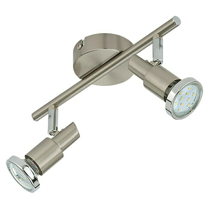 Tween Light Led-plafondstraler (2 lampen, Max. vermogen: 6 W, Nikkel mat, GU10)