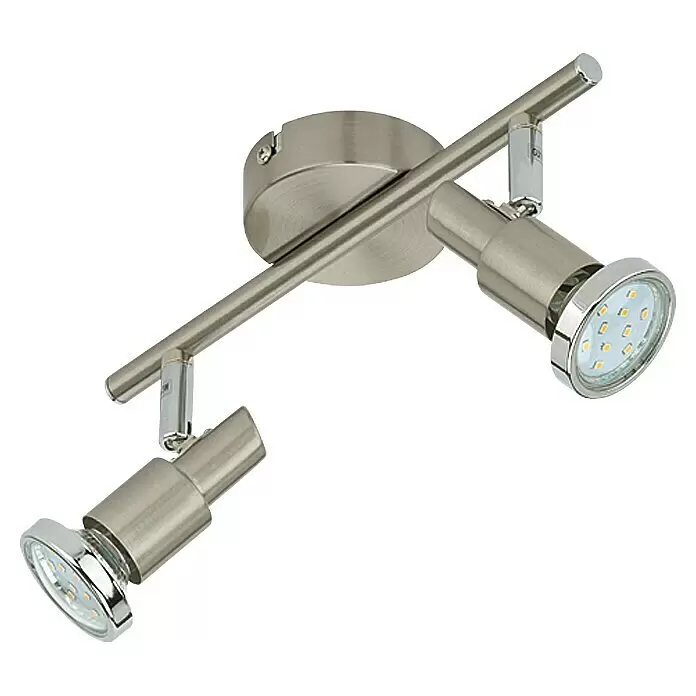 Tween Light LED-Deckenstrahler - 3 W, L x B x H: 275 x 80 x 120 mm, Nickel matt, Anzahl Leuchtmittel: 2 Stk.