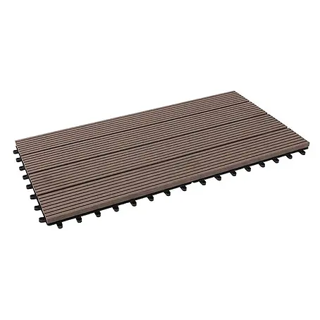 Floordirekt  Klickfliese WPC Royal 30 x 60 cm Dunkelbraun