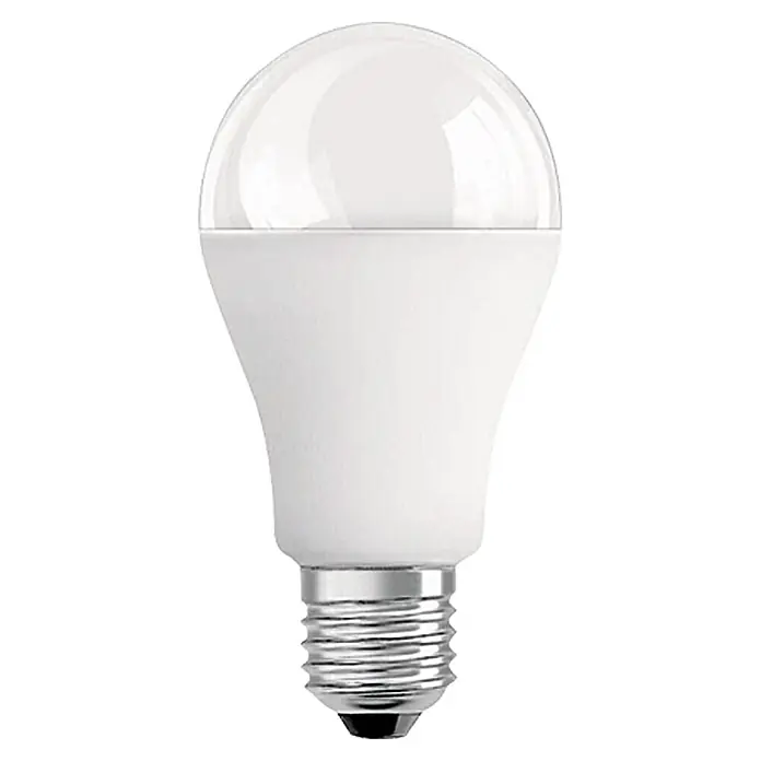 Osram LED-Lampe Glühlampenform E27 matt - E27, Nicht Dimmbar, Kaltweiß, 1.055 lm, 11 W - Vorderansicht