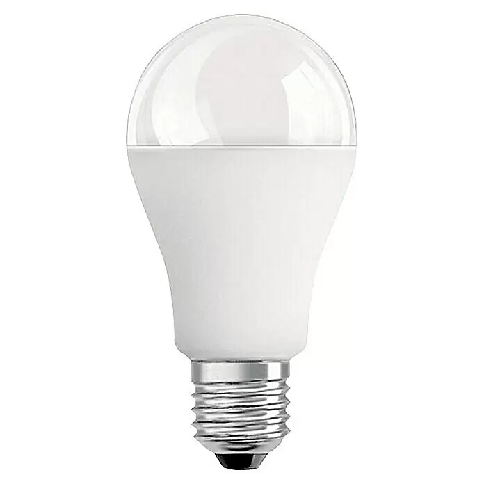 Osram LED-Lampe Glühlampenform E27 matt - E27, Nicht Dimmbar, Kaltweiß, 1.055 lm, 11 W - Vorderansicht