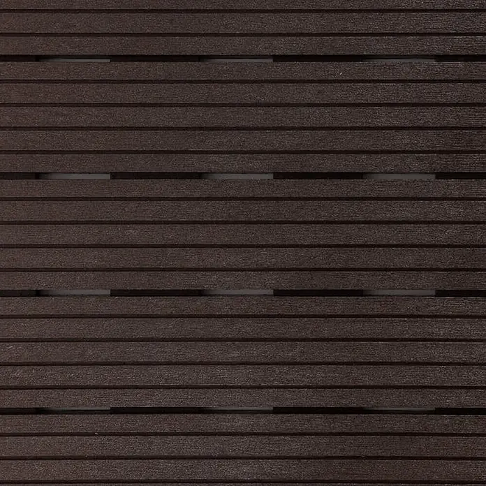 Floordirekt Klickfliese Claire 30 x 30 cm Braun 30 x 30 cm 11er-Set -  - Dunkelbraunes horizontal lamelliertes Verbundmaterial.