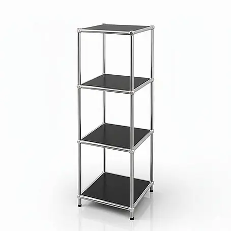 Floordirekt Metallregal Concept Epure MK-005 Schwarz 30 x 30 x 89 cm