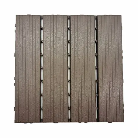 Floordirekt  Klickfliese Terrassenfliese Majestic 30 x 30 cm Klickfliese Holzoptik Braun
