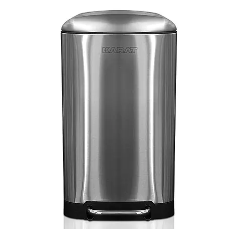 Floordirekt  Standard-Mülleimer Cubo 30 L Silber