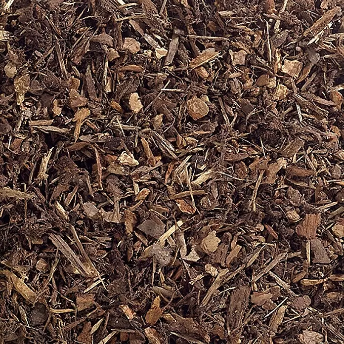 BAUHAUS Rindenmulch - 60 l, Braun, Nadelholzrinde - Detailaufnahme