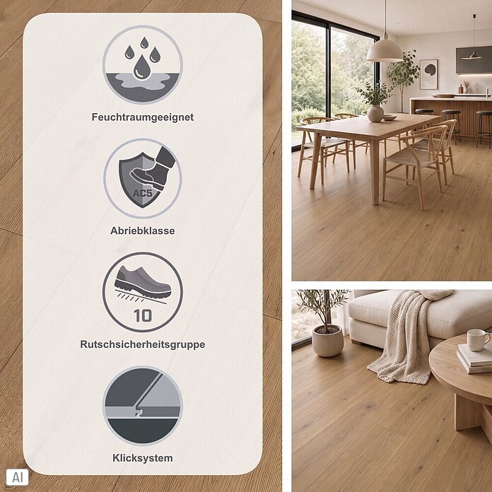 Classen Designboden Pro Nature (Barrow, Landhausdiele, 1 290 x 203 x 4 mm) | BAUHAUS