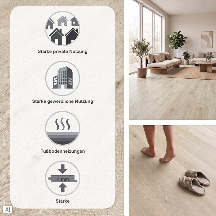 Classen Designboden Pro Nature (Slaney, Landhausdiele, 1 290 x 203 x 4 mm) | BAUHAUS