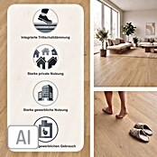 Living by Haro Hydrostar Designboden Eiche Trient Natur (1.282 x 235 x 6,5 mm, Landhausdiele)