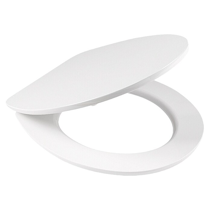 Poseidon Tapa de WC Kolorit (Caída amortiguada, MDF, Blanco)
