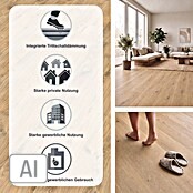 Living by Haro Hydrostar Designboden (Eiche Alba, Landhausdiele, 1 282 x 235 x 6,5 mm) | BAUHAUS