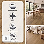 Living by Haro Hydrostar Designboden (Eiche Montana natur, Landhausdiele, 1 282 x 235 x 6,5 mm) | BAUHAUS