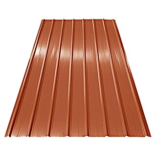 Metdach Dakplaat PP12 (200 cm x 90,6 cm x 0,4 mm, Terracotta)