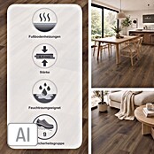Living by Haro Hydrostar Designboden (Eiche Schokobraun, Landhausdiele, 1 282 x 235 x 6,5 mm) | BAUHAUS