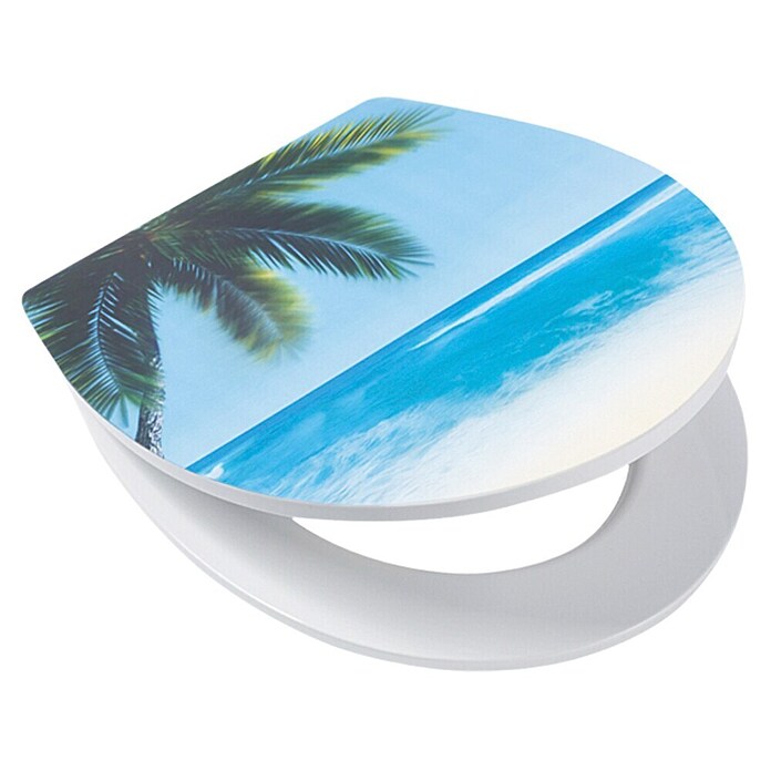 Poseidon Daska za WC Palm Beach (S automatikom upuštanja, Duroplast, Može se skinuti)
