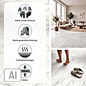 Parador Designboden Modular One (Marmor Eos weiß, Landhausdiele, 853 x 400 x 8 mm) | BAUHAUS