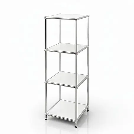 Floordirekt  Metallregal Concept Epure MK-005 - 30 x 30 x 89 cm Weiß