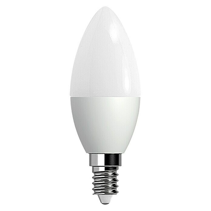 Voltolux Bombilla LED (6 W, E14, Blanco cálido, Intensidad regulable, Forma de vela, Clase de eficiencia energética: A+)