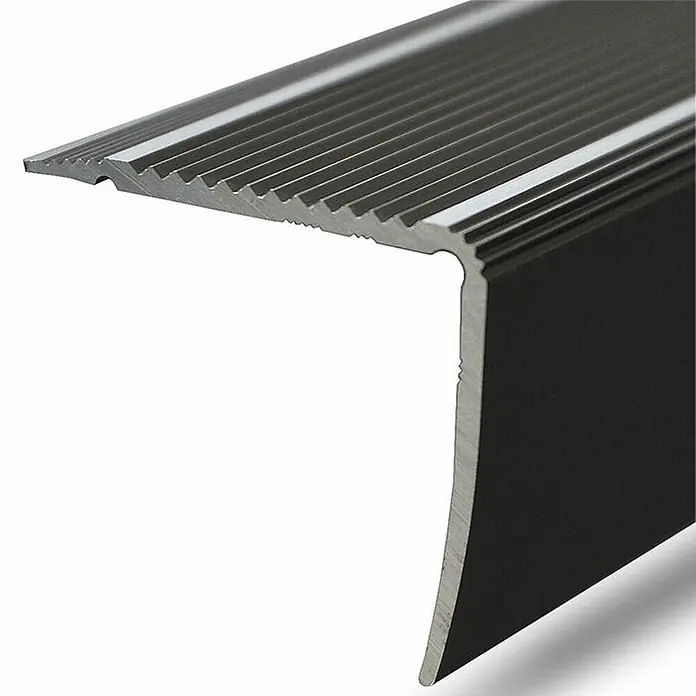 Floordirekt Treppenkantenprofil Integral 100 x 3 x 3,5 cm Bronze - Aluminium, Bronze - Dunkle Metall-Treppenkante mit gerippter Anti-Rutsch-Oberfläche für erhöhte Sicherheit.