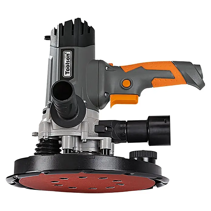 Toolson Wand- & Deckenschleifer DWS 225 DC - 1.200 W, Durchmesser Schleifteller: 215 mm - Toolson Trockenbauschleifer für effektives Schleifen von Wänden und Decken mit Staubabsaugung für sauberes Arbeiten.