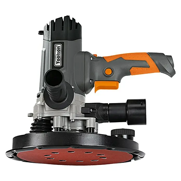 Toolson Wand- & Deckenschleifer DWS 225 DC - 1.200 W, Durchmesser Schleifteller: 215 mm - Toolson Trockenbauschleifer für effektives Schleifen von Wänden und Decken mit Staubabsaugung für sauberes Arbeiten.
