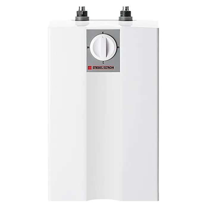 Stiebel Eltron Warmwasserspeicher UFP 5 T - 5 l, 2.000 W, Temperaturbereich: 35 °C - 85 °C, Untertischmontage - Stiebel Eltron Kleinspeicher E-Kleinspeicher SNU 5 S mit Temperaturregler und Anschlüssen für die Installation im Haus.